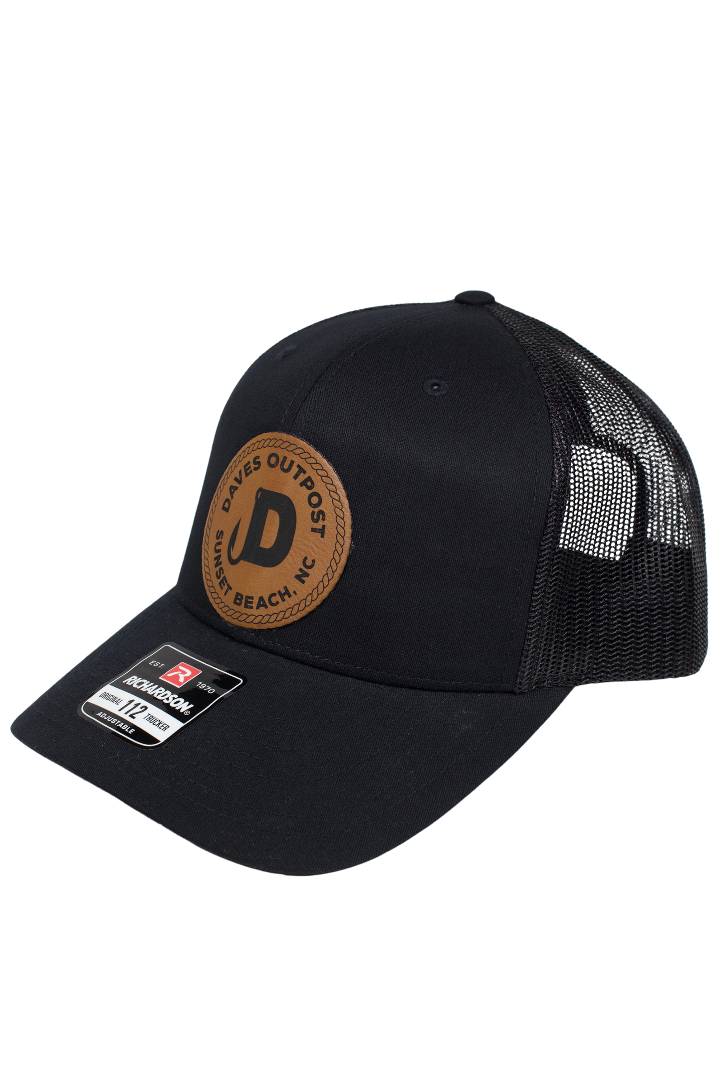 Black Daves Outpost Leather Patch Hat