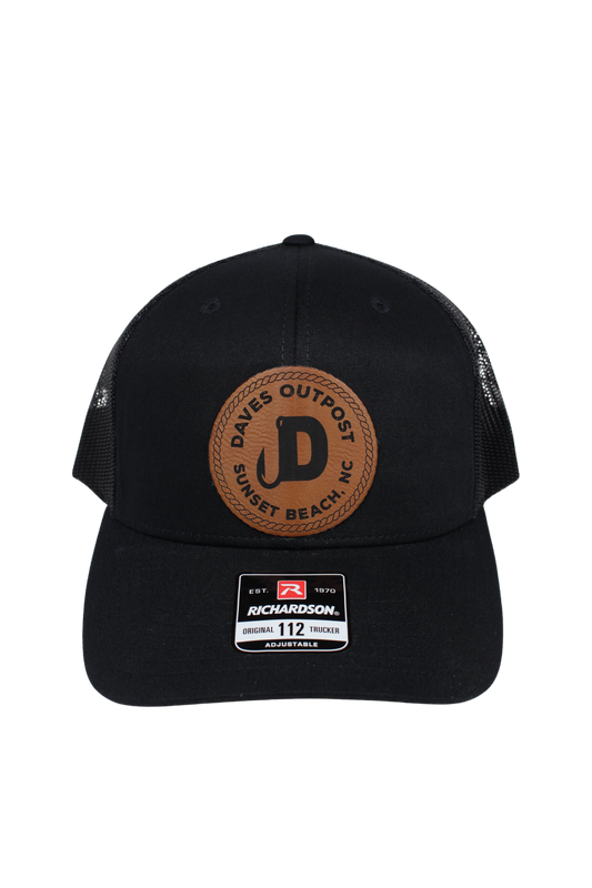 Black Daves Outpost Leather Patch Hat