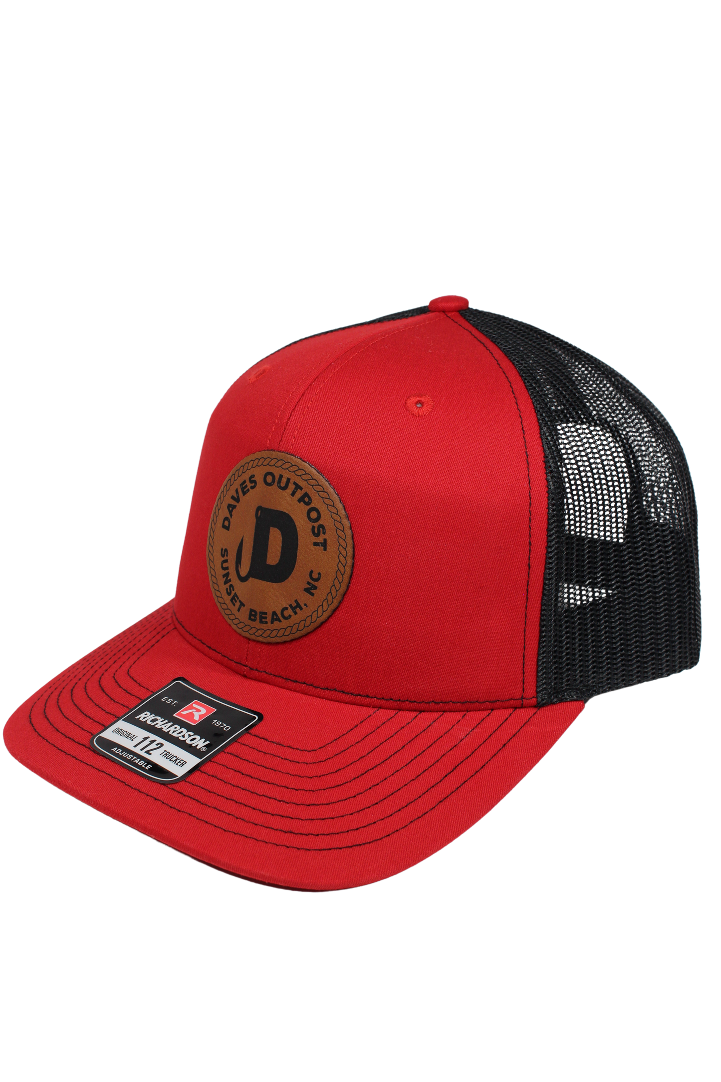 Red Daves Outpost Leather Patch Hat