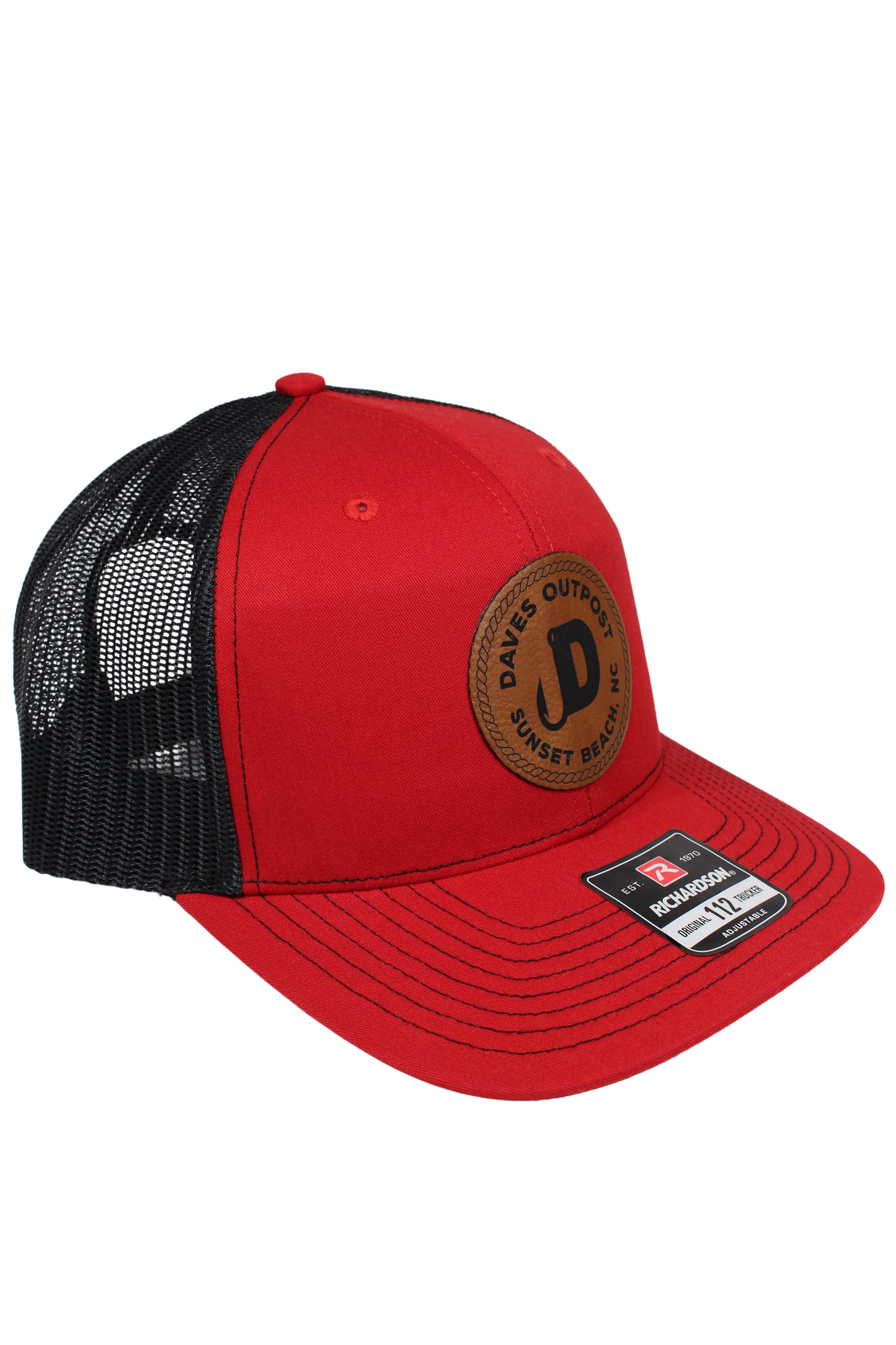Red Daves Outpost Leather Patch Hat