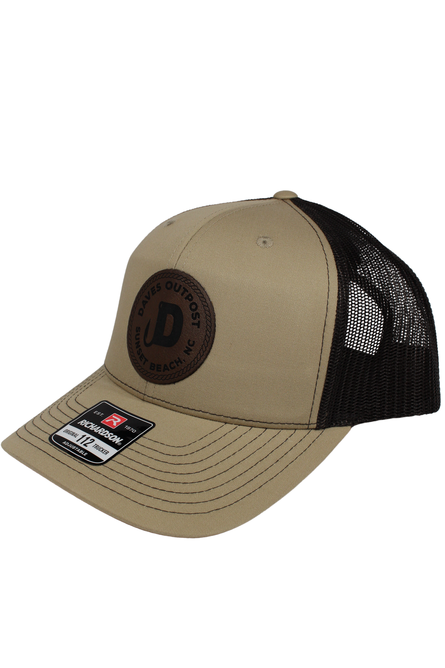 Tan Daves Outpost Leather Patch Hat