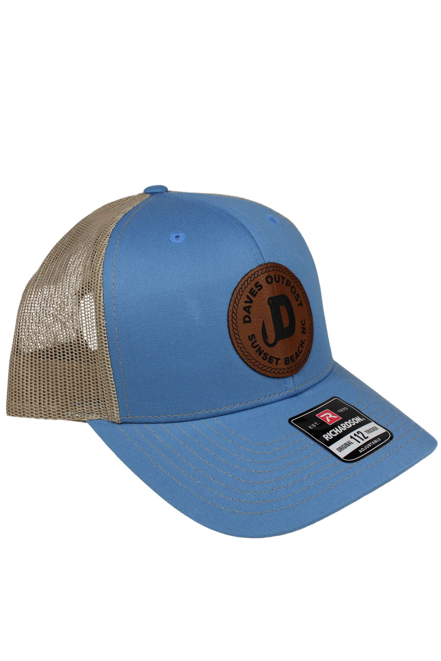 Blue Daves Outpost Leather Patch Hat