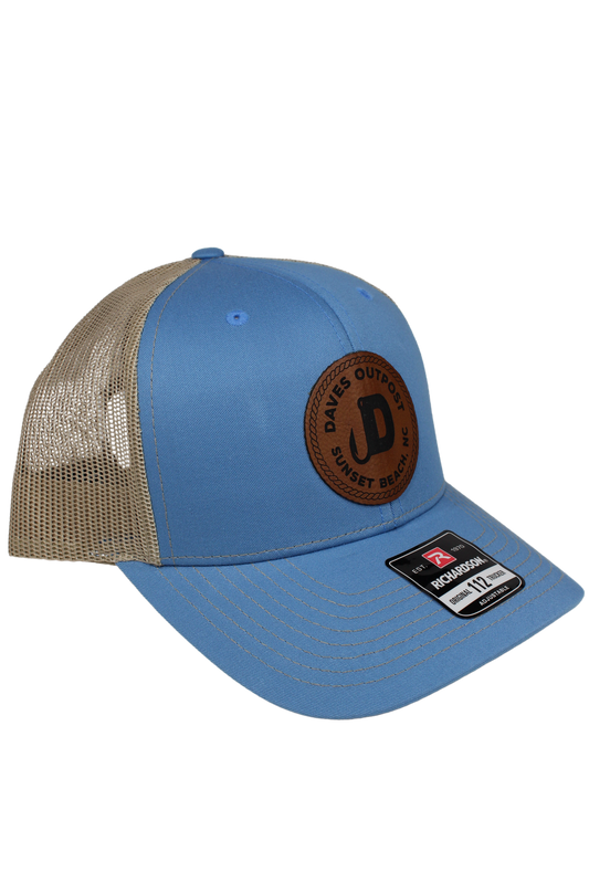 Blue Daves Outpost Leather Patch Hat
