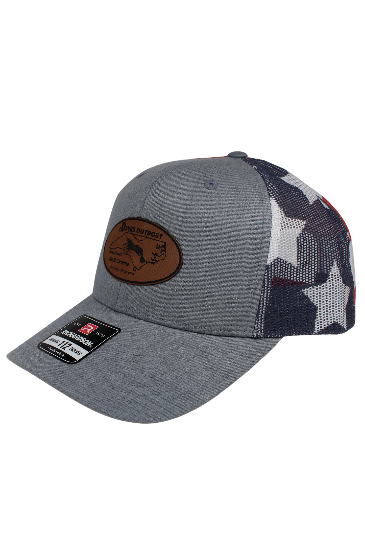 Stars & Stripes Daves Outpost Leather Patch Hat