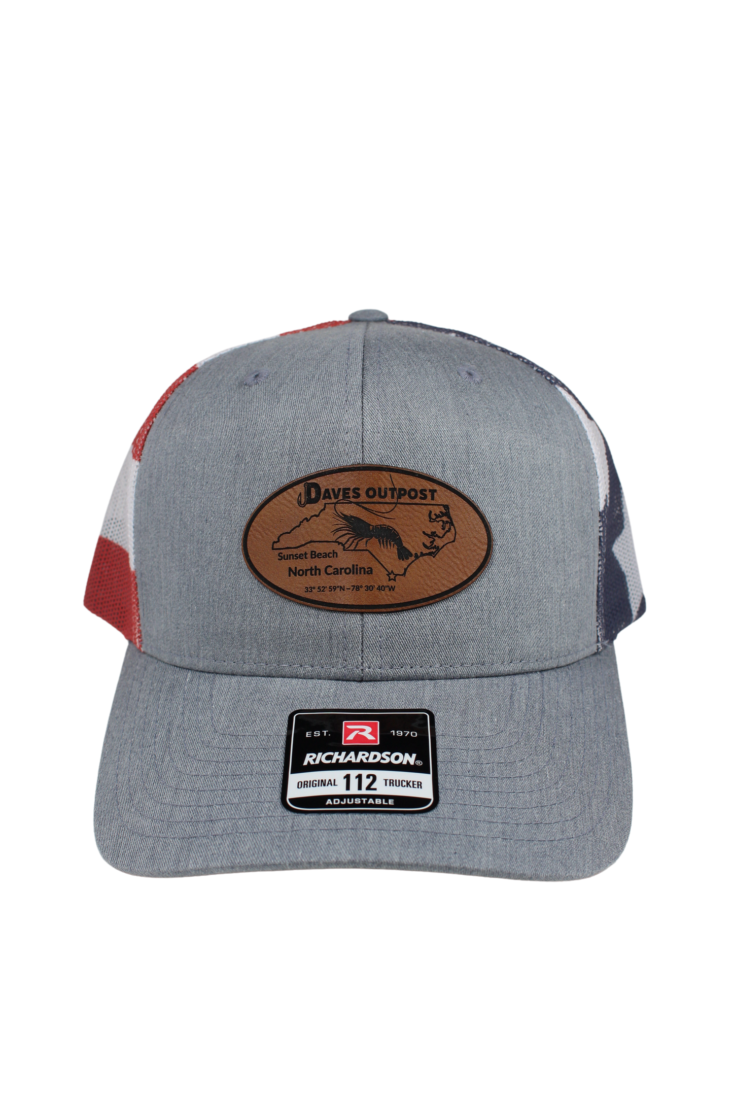 Stars & Stripes Daves Outpost Leather Patch Hat