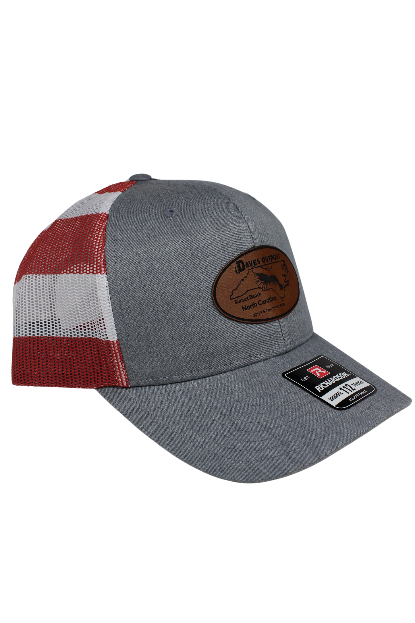 Stars & Stripes Daves Outpost Leather Patch Hat