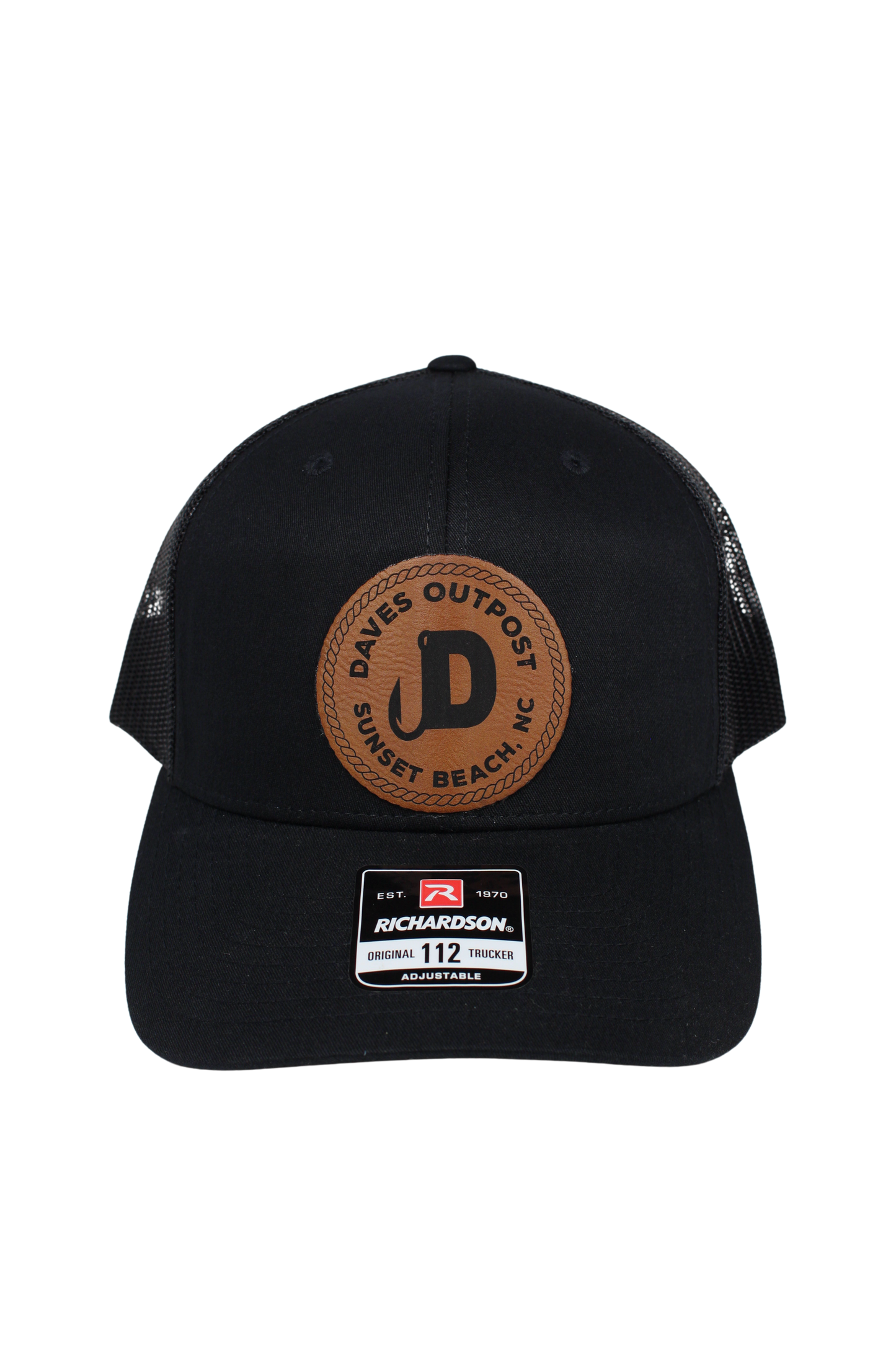 Black Daves Outpost Leather Patch Hat