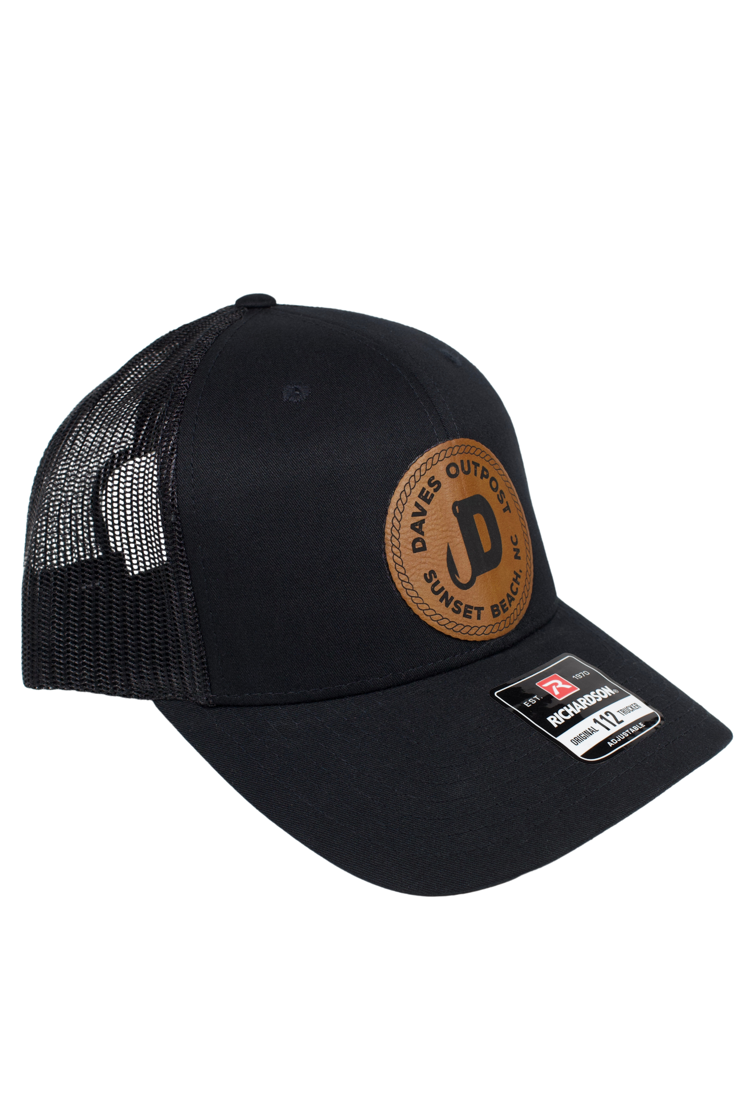 Black Daves Outpost Leather Patch Hat