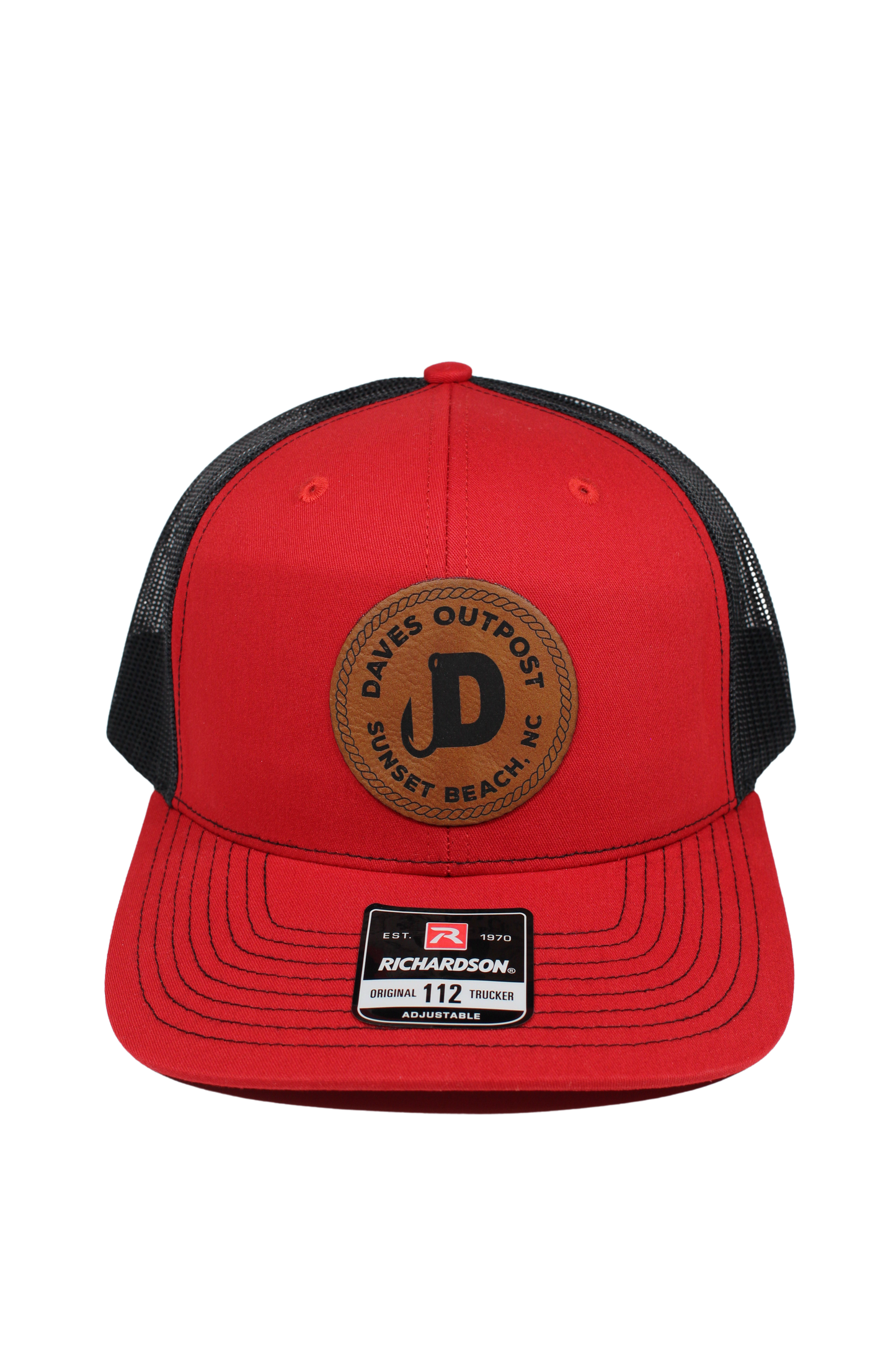 Red Daves Outpost Leather Patch Hat