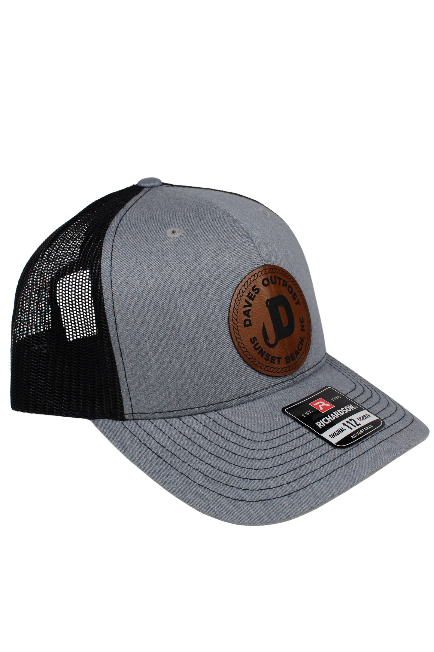 Gray Daves Outpost Leather Patch Hat